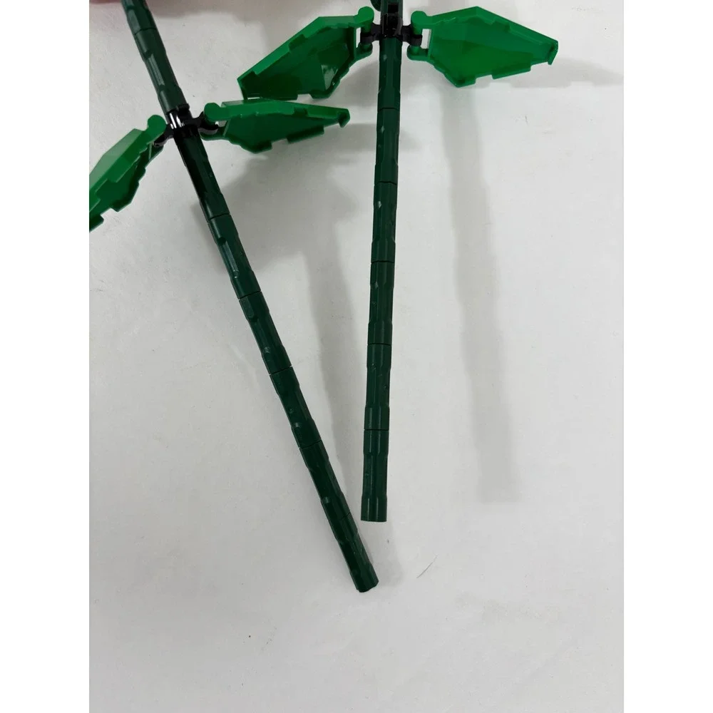 2 Lego Red‎ Roses Flower Building Blocks STEM Toy Display Decor 9.5 in